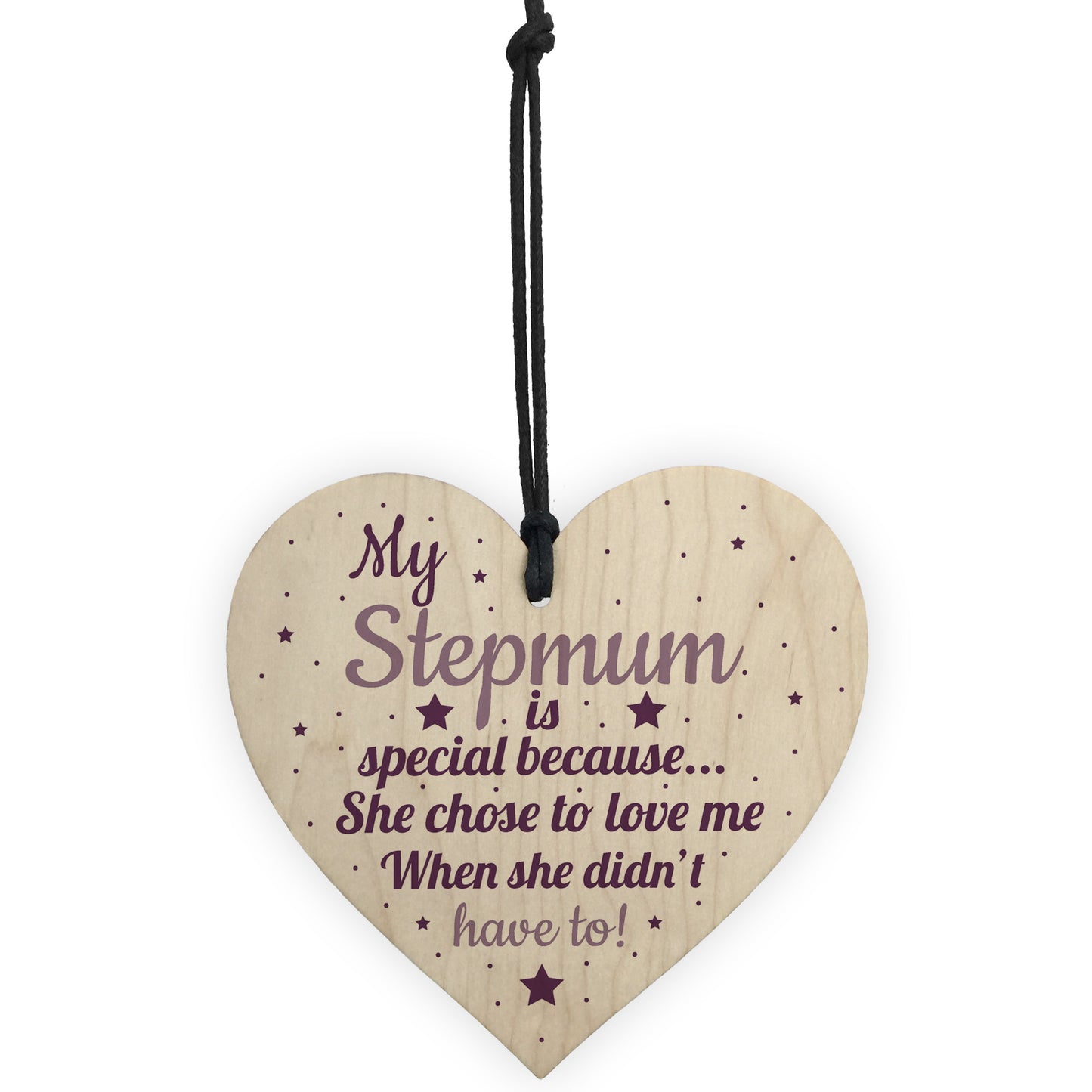 Handmade Special Stepmum Novelty Hanging Plaque Gifts For Mum