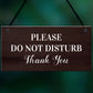 Do Not Disturb Sign Hotel Guest House Housekeeping Sign