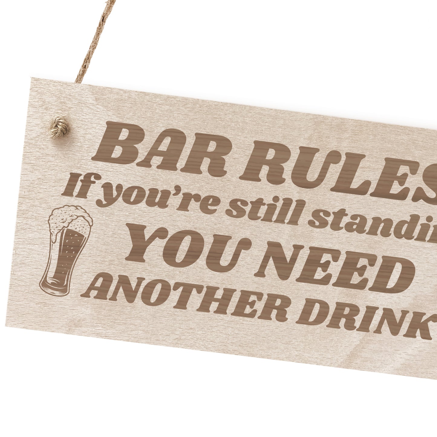 Funny Bar Rules Sign Home Bar Sign Man Cave Garden Pub Sign