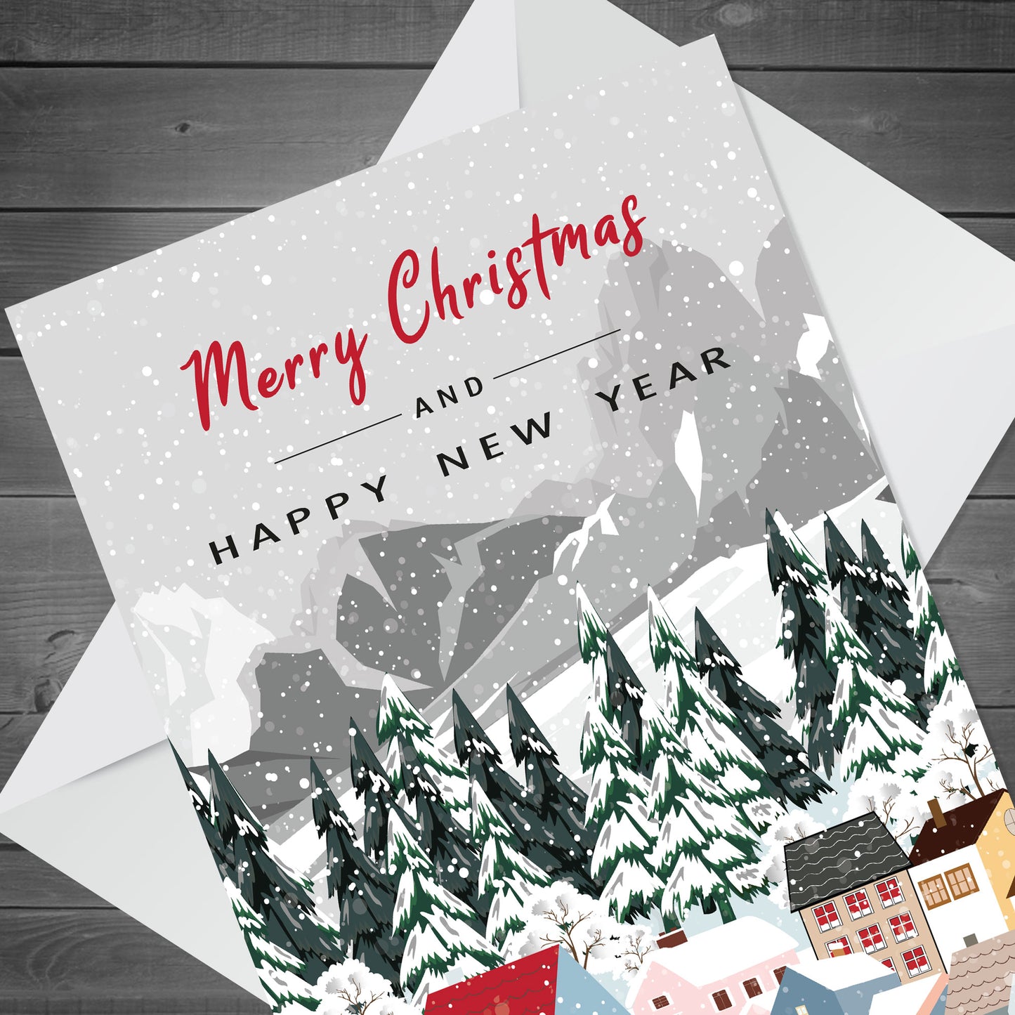 Merry Christmas Happy New Year Card Christmas Card For Friends