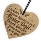 Foster Dad Gifts For Him Wooden Engraved Heart Birthday Gifts