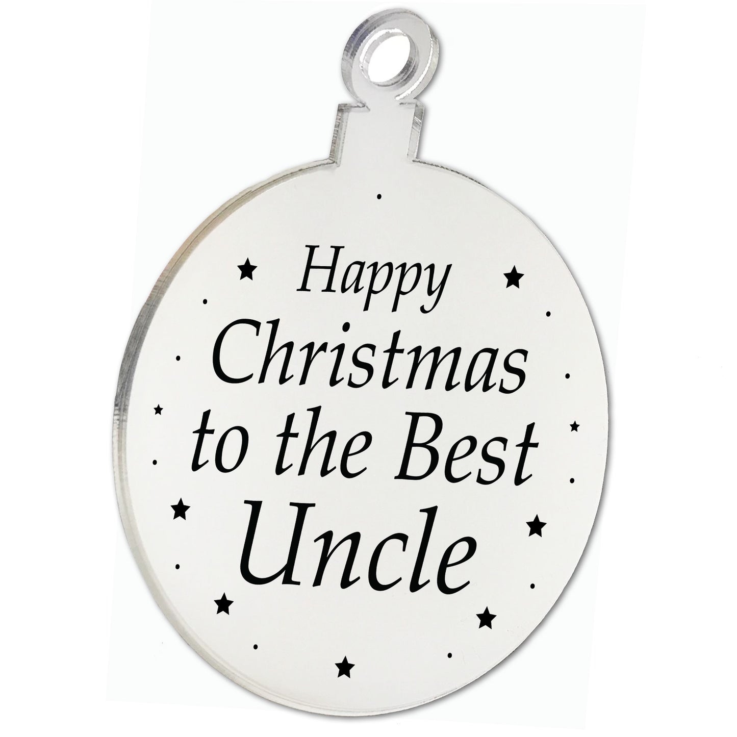 Christmas Gift For Uncle Christmas Tree Decoration Engraved