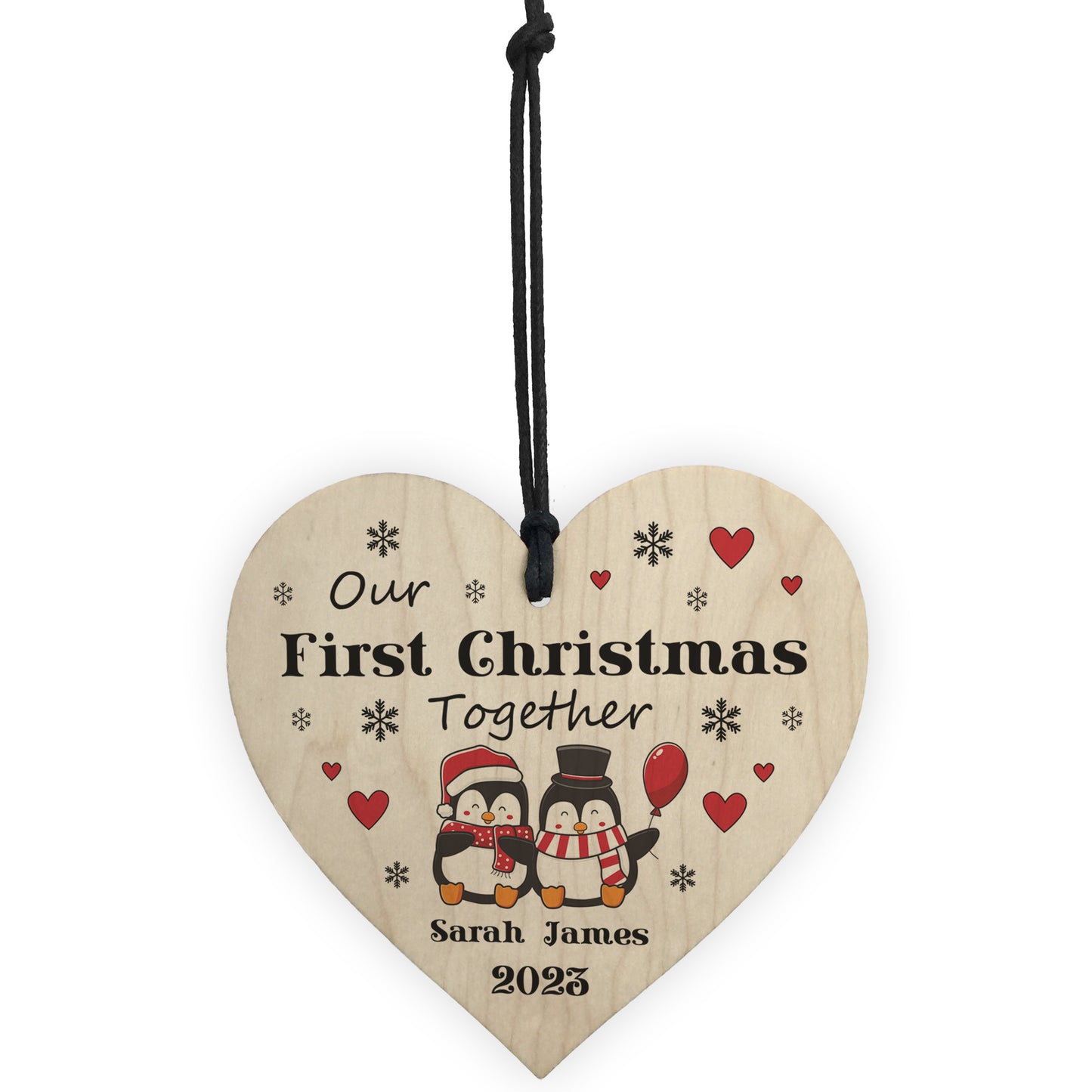 Personalised Our 1st Christmas Together Decoration Couple Gift