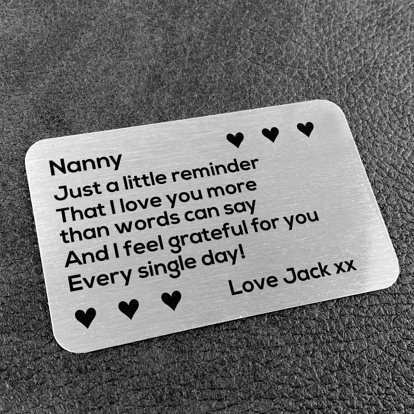 Novelty Gift For Nanny Personalised Insert Birthday Christmas