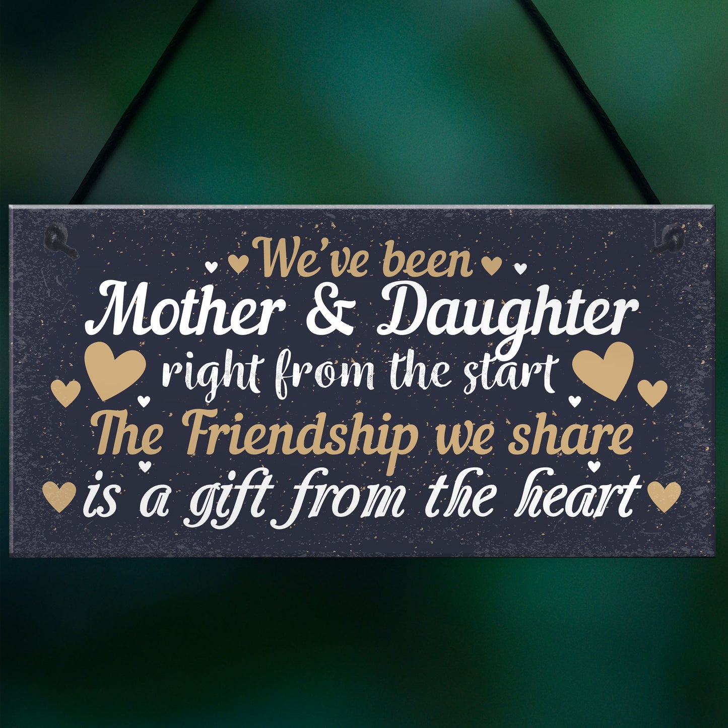 Mother And Daughter Keepsake Gift For Christmas Birthday Sign