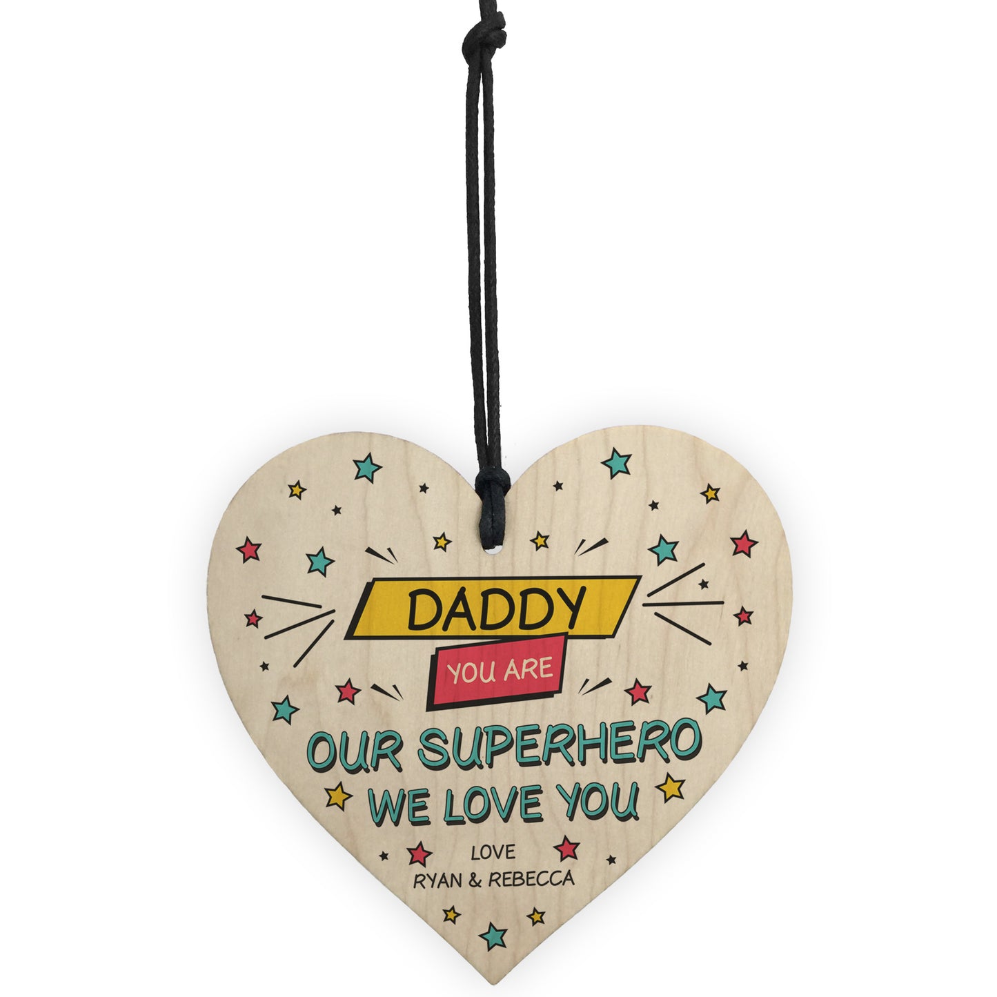 Fathers Day Birthday Gift For Daddy Personalised Superhero Gift