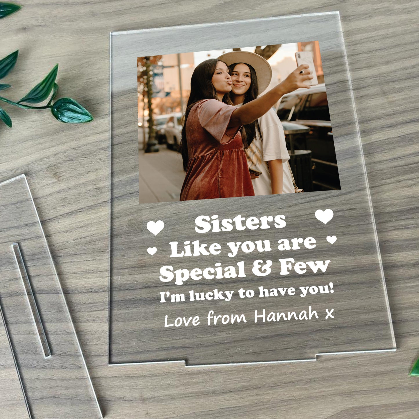 Sister Gifts Personalised Photo Plaque Gifts For Sister Birthday