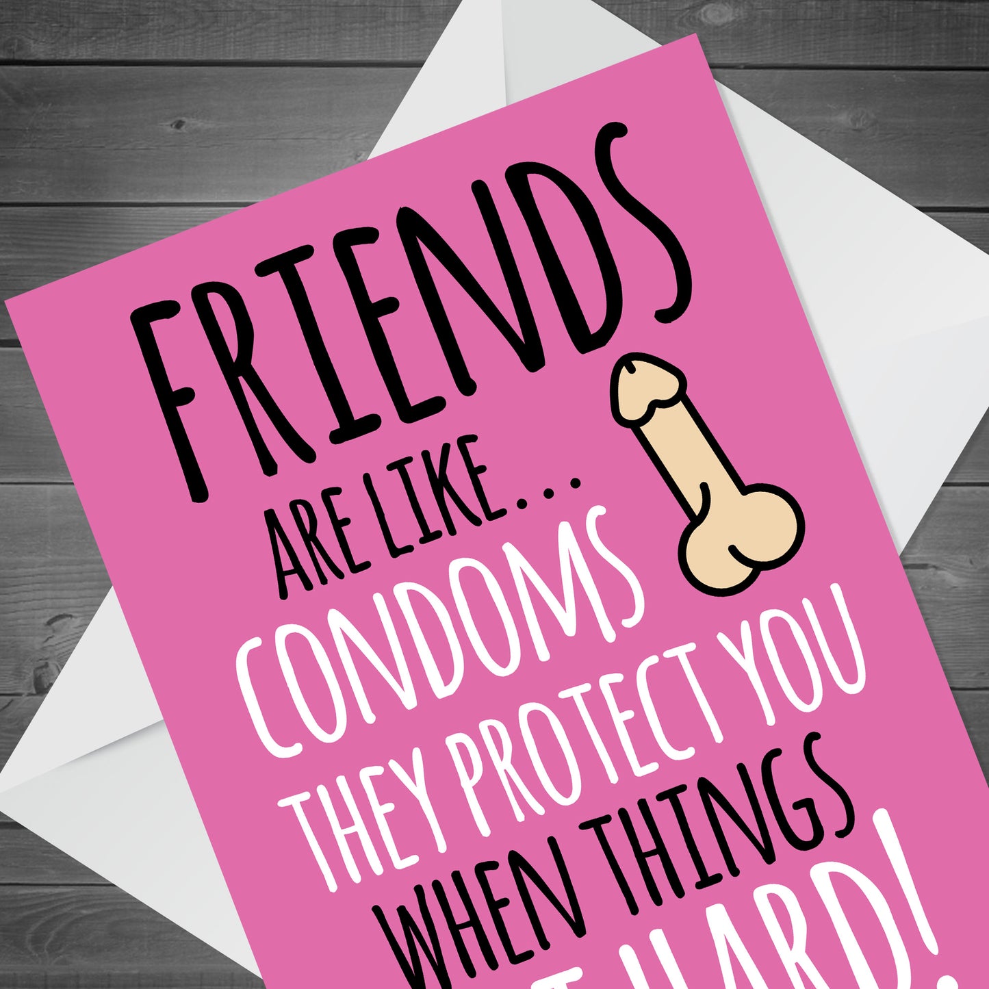 Funny Friendship Birthday Card For Her Rude Humour Card