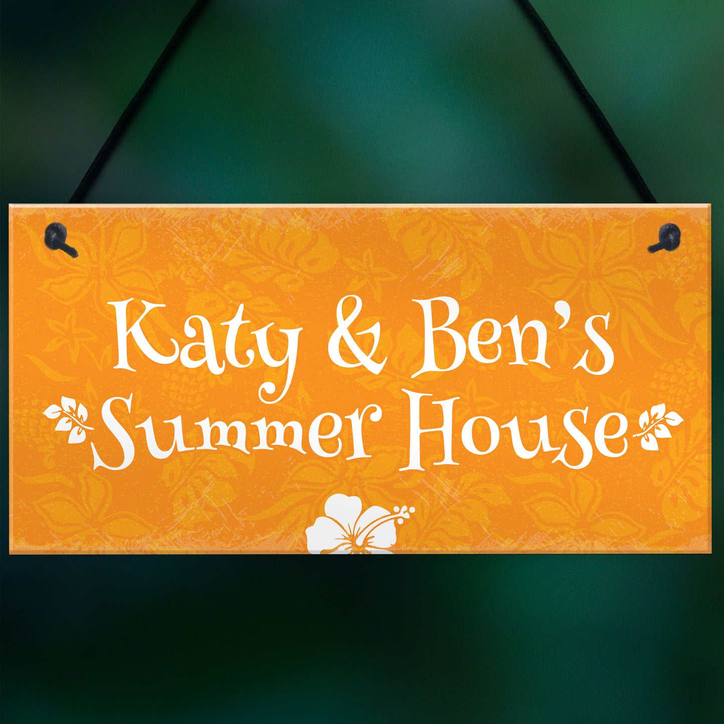 Summer House Sign Personalised Garden Sign Garden Shed Hanging