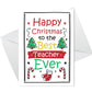 6 Cute Childrens Kids Christmas Cards School Pack For Class