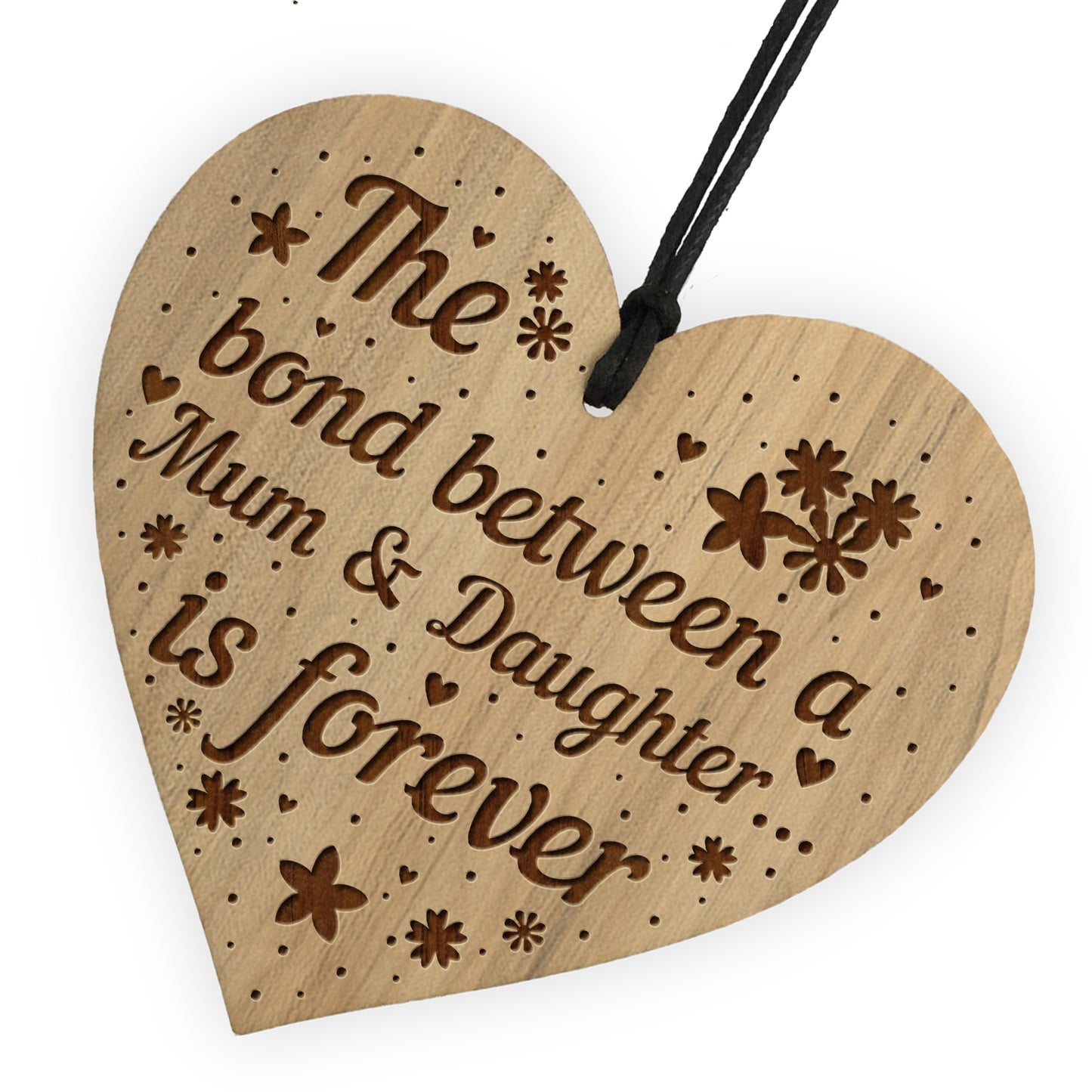 Mum And Daughter Plaque Mum Gift Daughter Gift Wood Heart Gift
