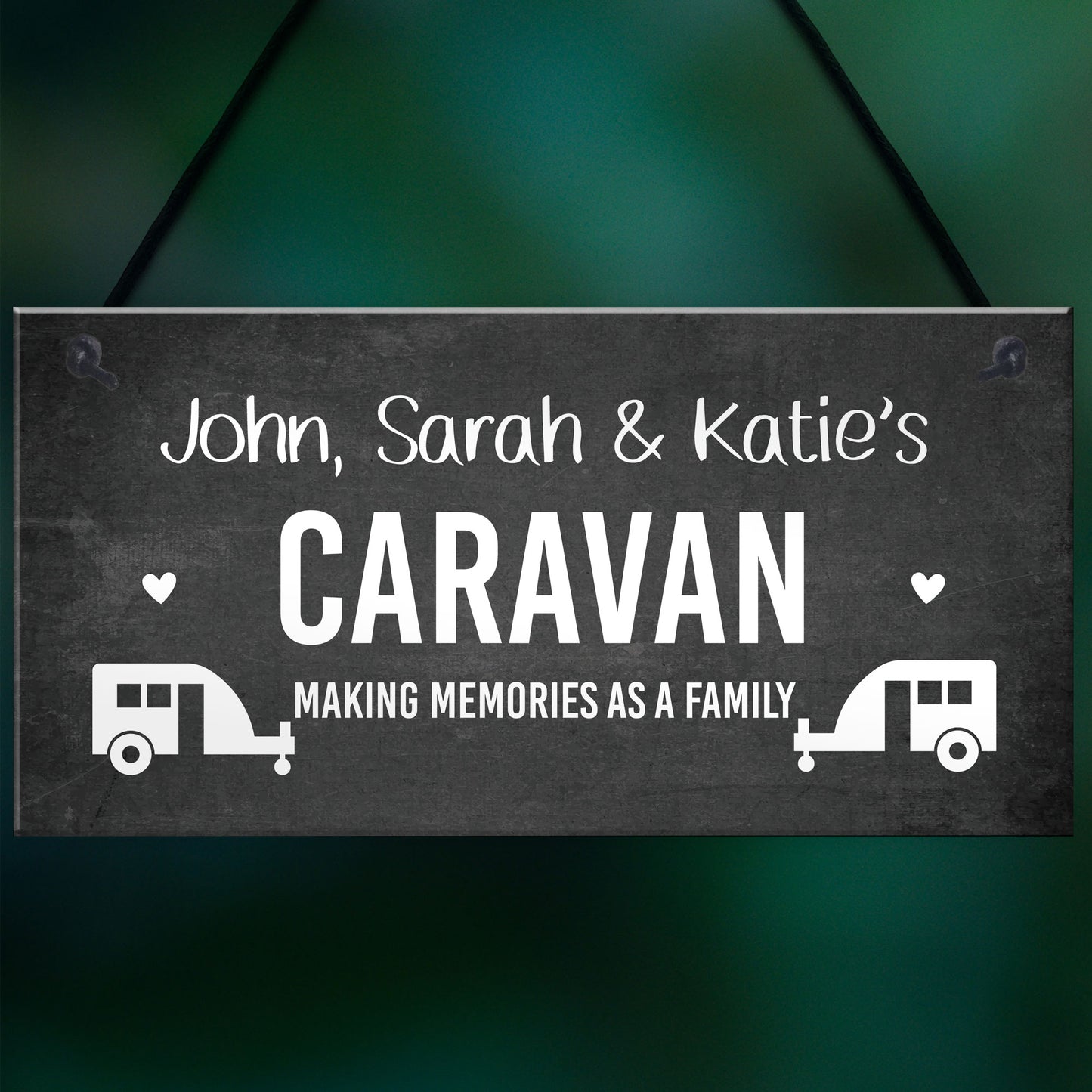 Caravan Personalised Custom Text Decor Sign Novelty Campervan