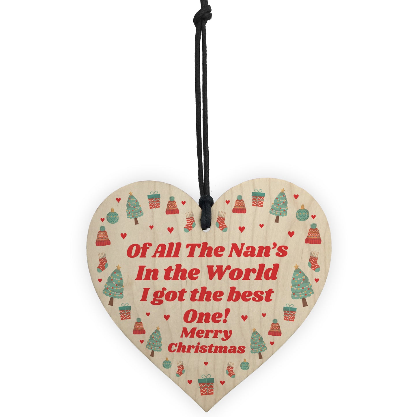 Best Nan In The World Novelty Christmas Bauble Gift For Nan Tree