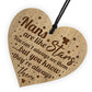Beautiful Nan Plaque Engraved Heart Like Stars Nan Birthday Xmas