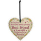 Best Friend Gifts Childs Auntie Gifts Wood Heart Sign Christmas