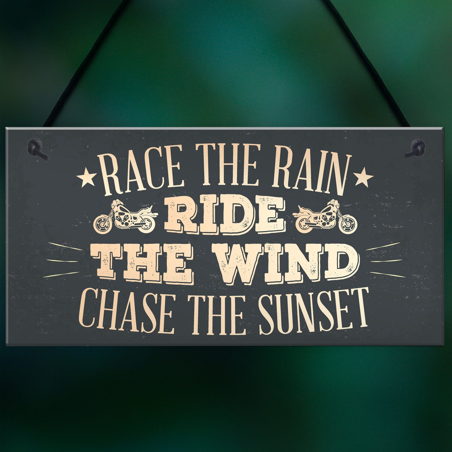 Ride Motorcycle Enthusiast Motorbike Man Cave Sign Vintage Dad