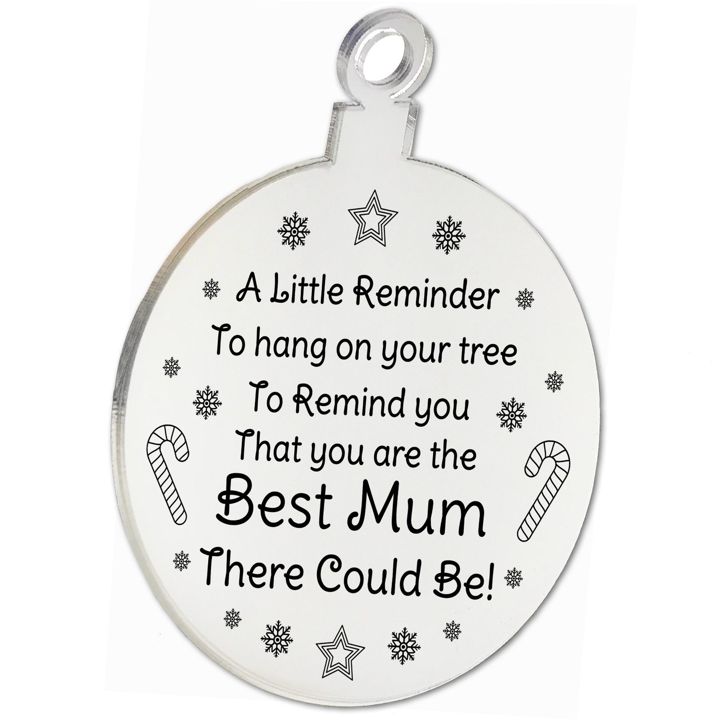 Special Christmas Gift For Mum Engraved Bauble Gift