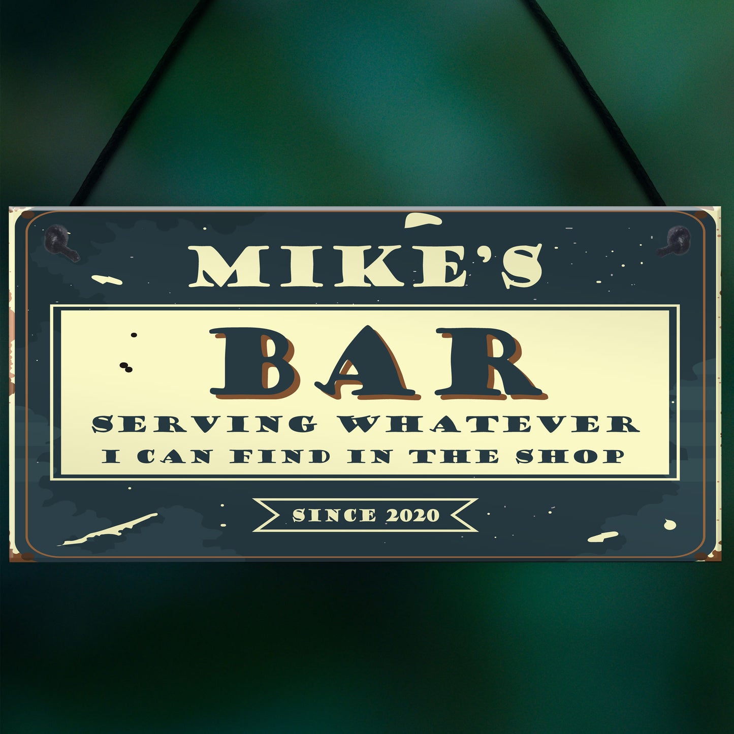 Novelty Bar Decor Personalised Home Bar Signs Funny Man Cave