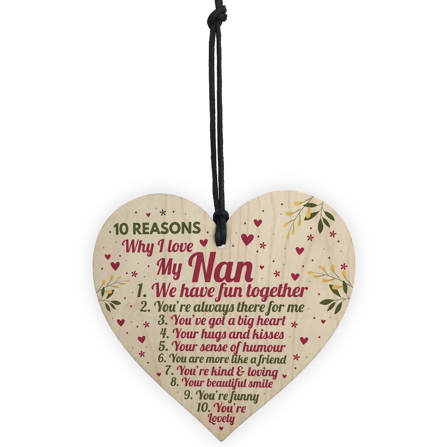Reasons Why I Love My Nan Mothers Day Gift For Her Nan Birthday