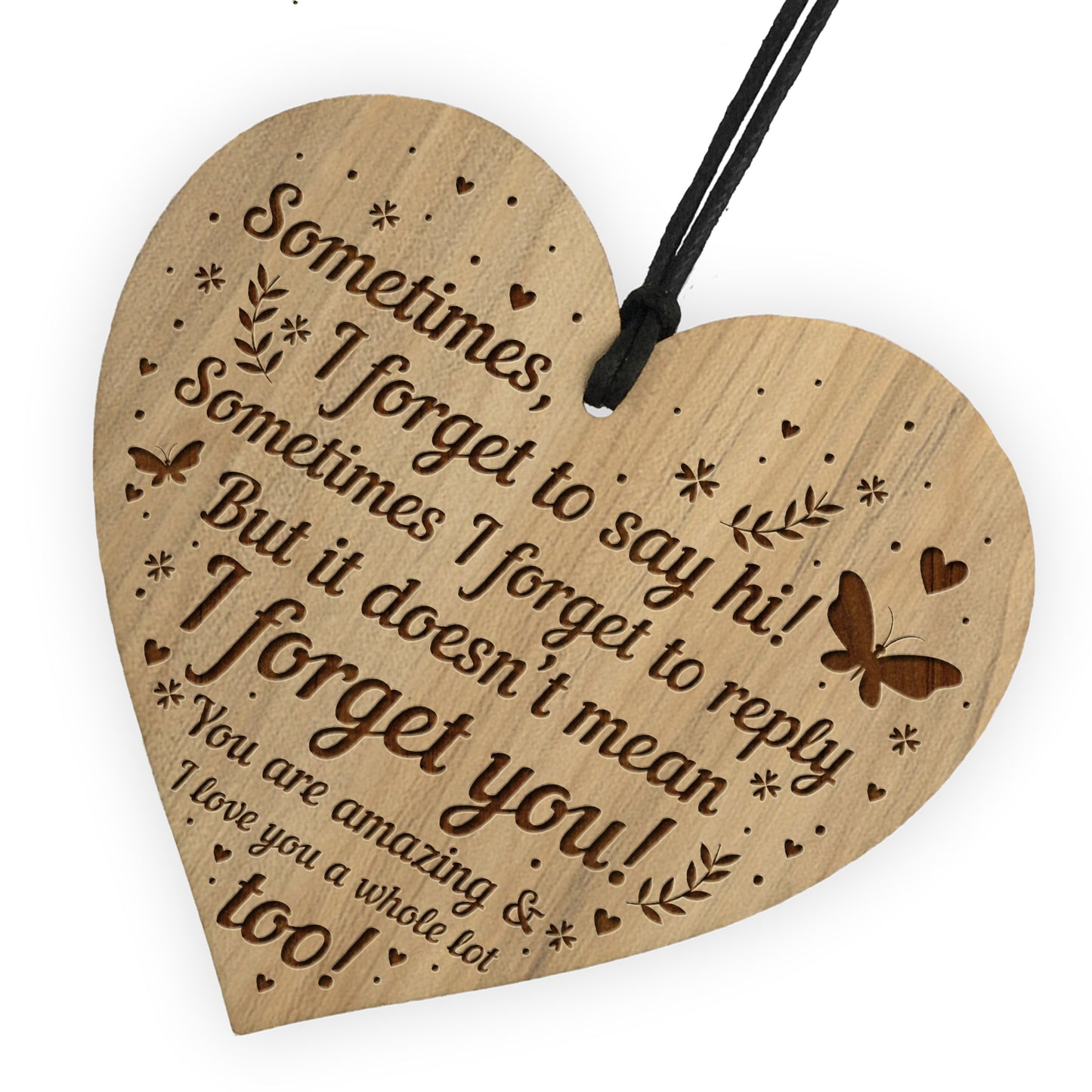 FRIENDSHIP SIGN Engraved Heart Birthday Christmas Gift