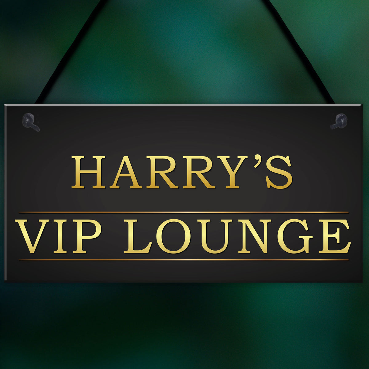Personalised VIP LOUNGE Man Cave Vintage Decor Hanging Plaque – Red ...