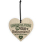 Congratulations Retirement Sign Novelty Keepsake Leaving Work