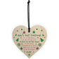Baby's First Christmas Wooden Heart Bauble Tree Decoration Gift