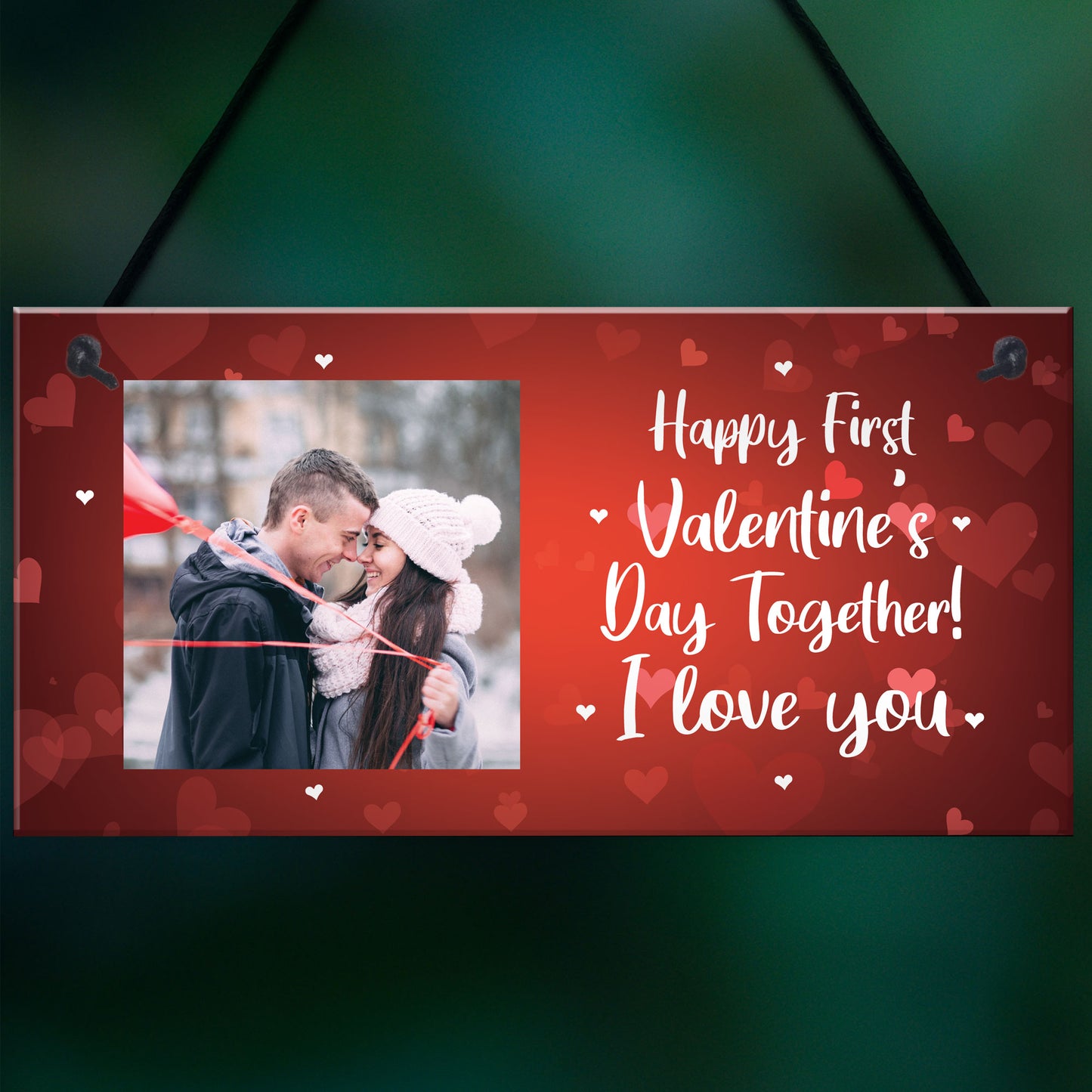 Personalised Photo Plaque 1st Valentines Day Gift For Boyfriend