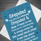 Fathers Day Card For Step Dad Birthday Christmas Greetings Card