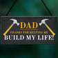 Dad Thank You Novelty Hanging Sign Christmas Birthday Dad Gift