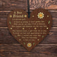 Best Friend Sign Poem Wood Heart Thank You Gift For Best Friend