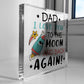 Dad Gifts Freestanding Plaque Gift Christmas Birthday Dad Gifts
