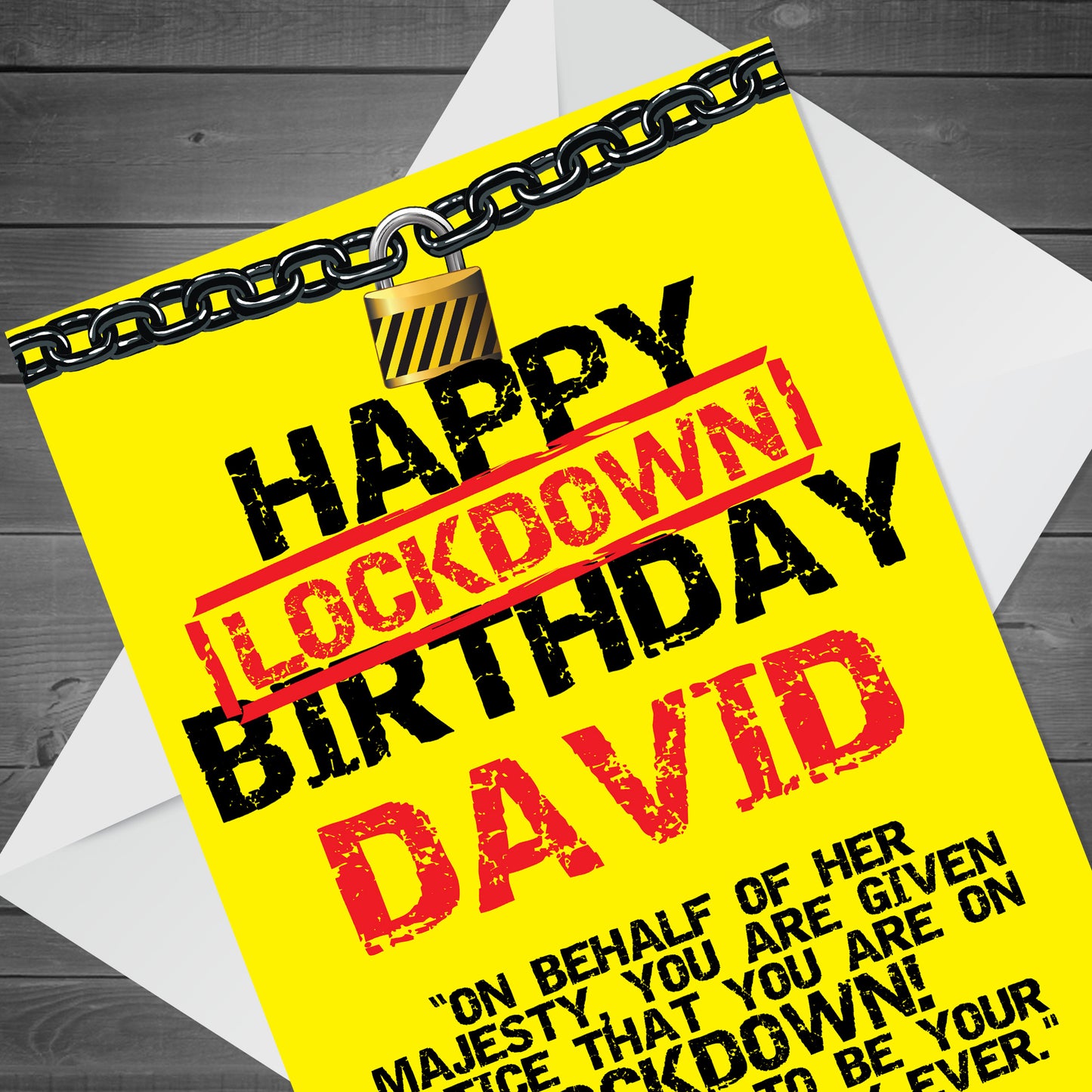 PERSONALISED Happy Lockdown Birthday Orders Worst Birthday Ever