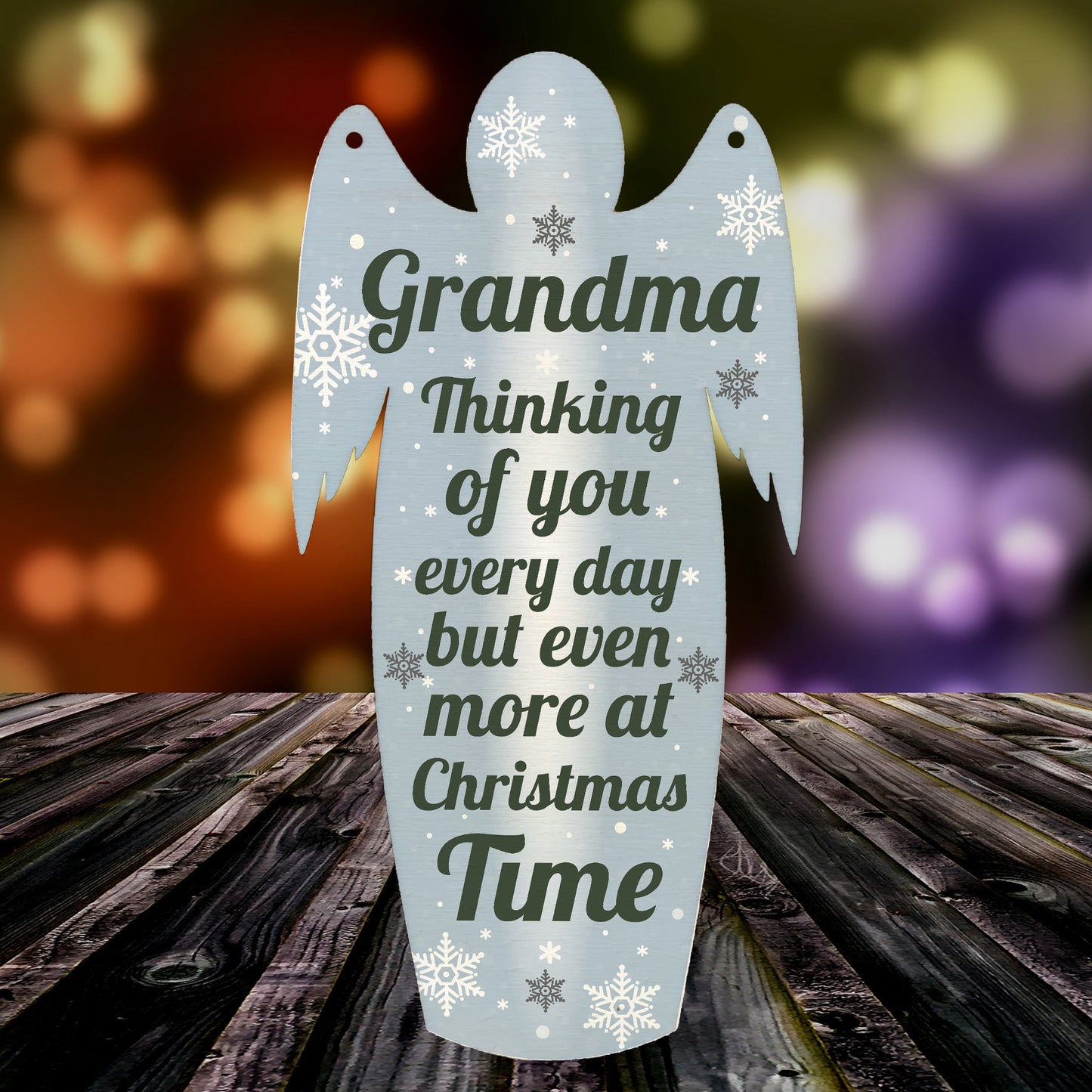Grandma Memorial Wooden Angel In Memory Plaque Rememberance