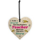 Thank You Gift For Teacher Friendship Gift Wood Heart Sign