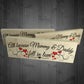Mummy & Daddy Fell In Love Wooden Freestanding Plaque Sign
