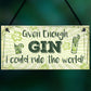 Funny Gin Sign Gin And Tonic Gift Man Cave Home Bar Kitchen Sign