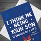 Funny Christmas Card For Dad From Son Rude Card For Him Xmas