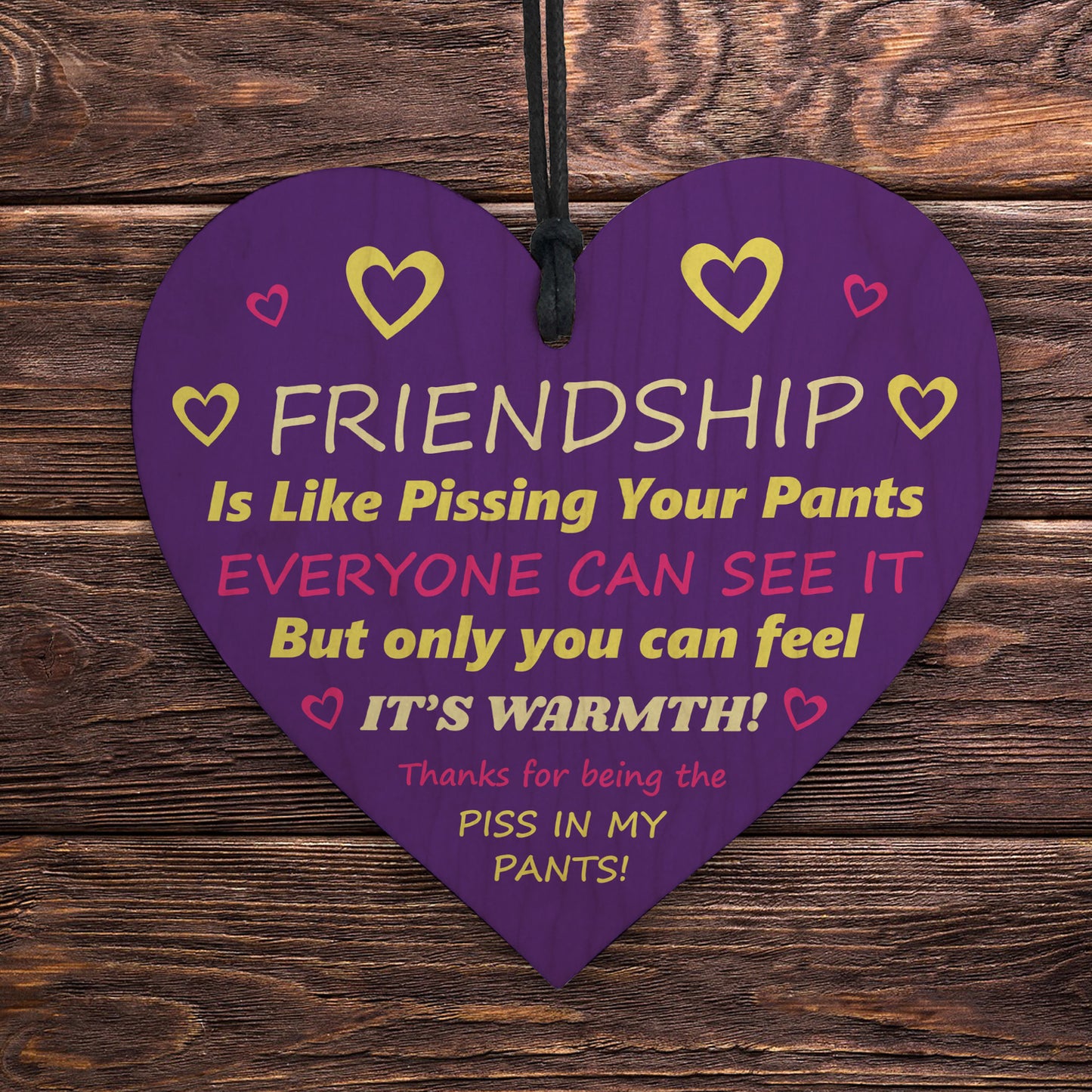 Best Friend Plaque Friendship Gifts For Her Wooden Heart