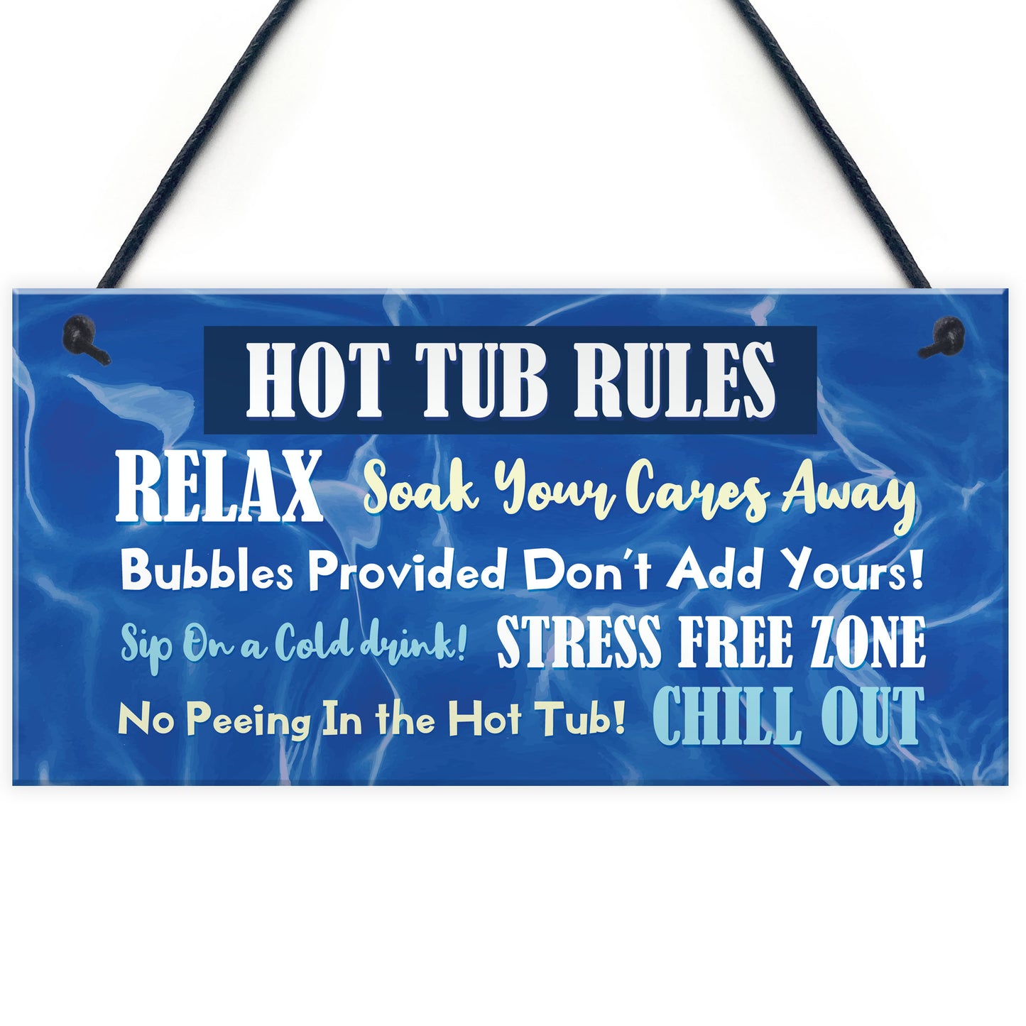 Hot Tub Signs And Plaques 3 Pieces Outdoor Garden Hot Tub Signs
