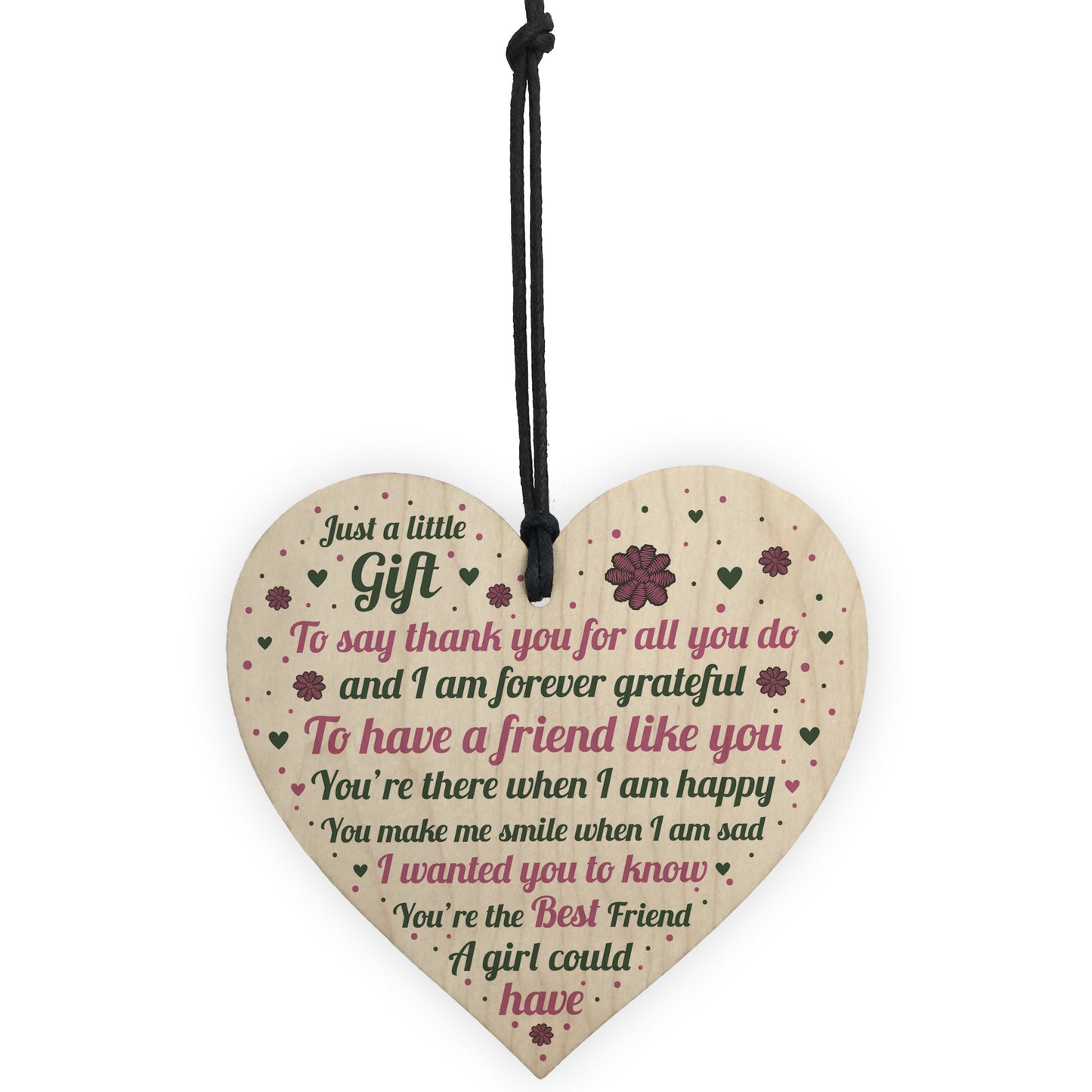 Best Friend Plaque Wooden Heart Best Friend Gifts For Women