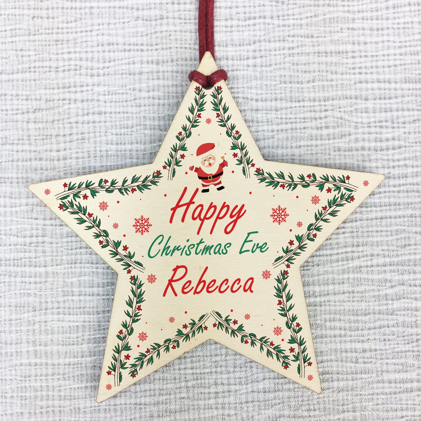 Happy Christmas Eve Gift For Daughter Son Personalised Bauble