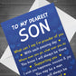 Card For Son Birthday Son Card From Mum Dad Card For Him