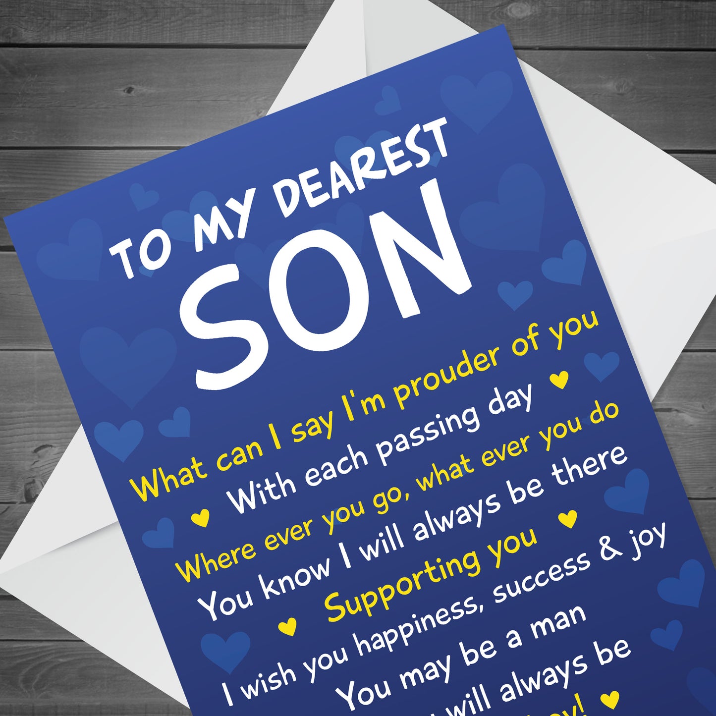 Card For Son Birthday Son Card From Mum Dad Card For Him