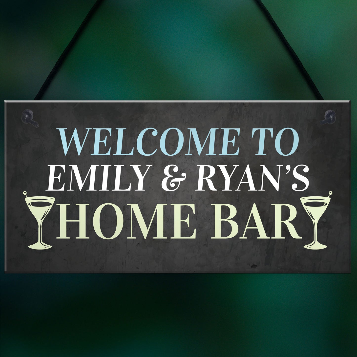 PERSONALISED Home Bar Sign Garden Pub Plaque Quirky Decor