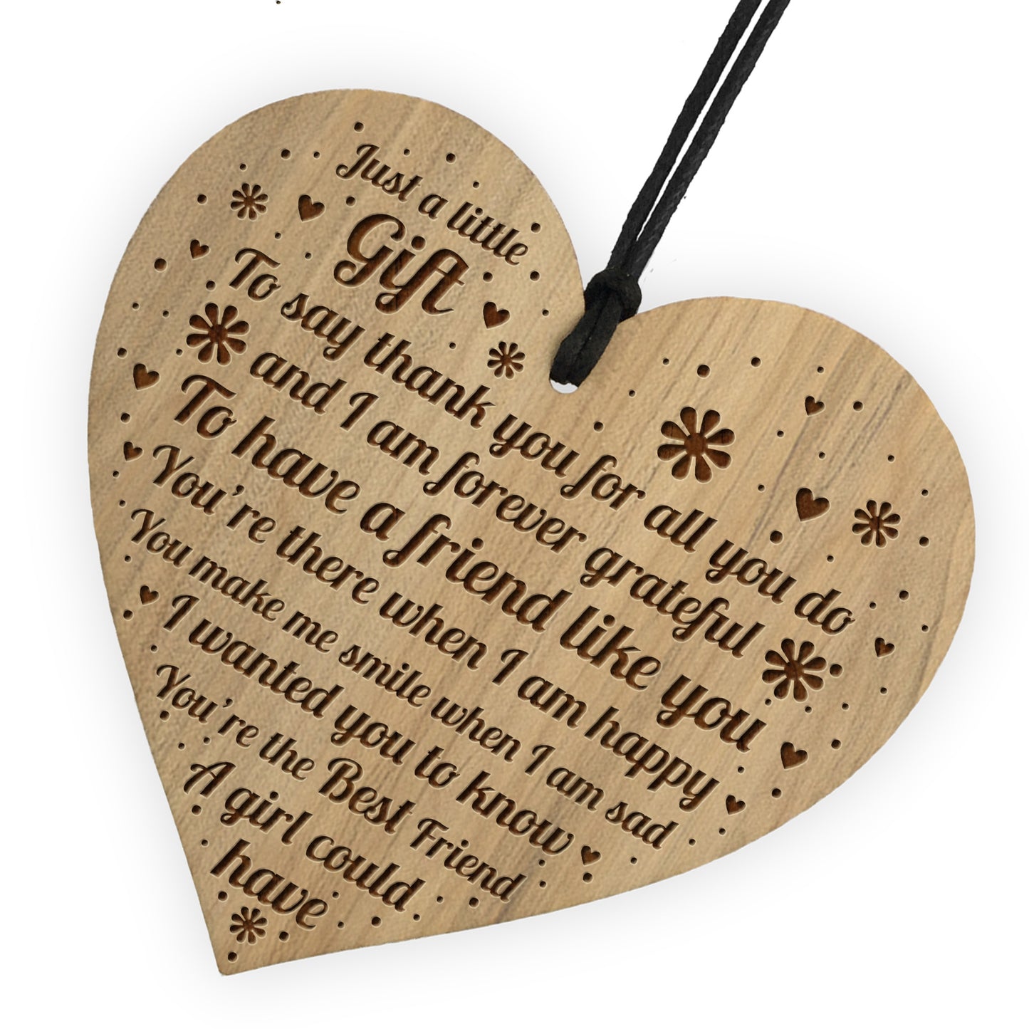 Best Friend Gifts Engraved Heart Birthday Christmas Gift
