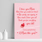 Mum Poem Daughter Son Print Keepsake THANK YOU Birthday Xmas