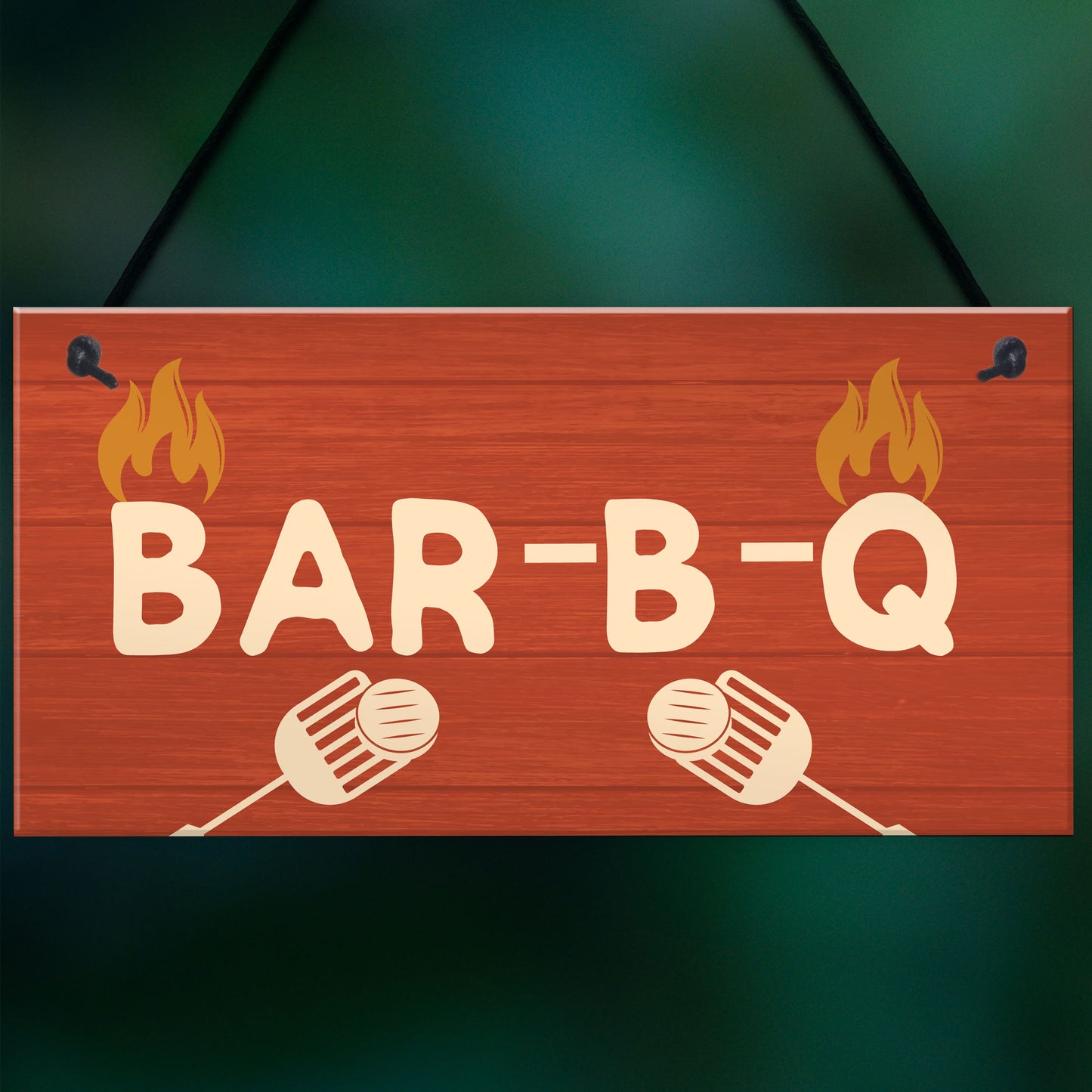 Quirky BBQ Sign Funny Garden Shed Man Cave Sign Gift For Men