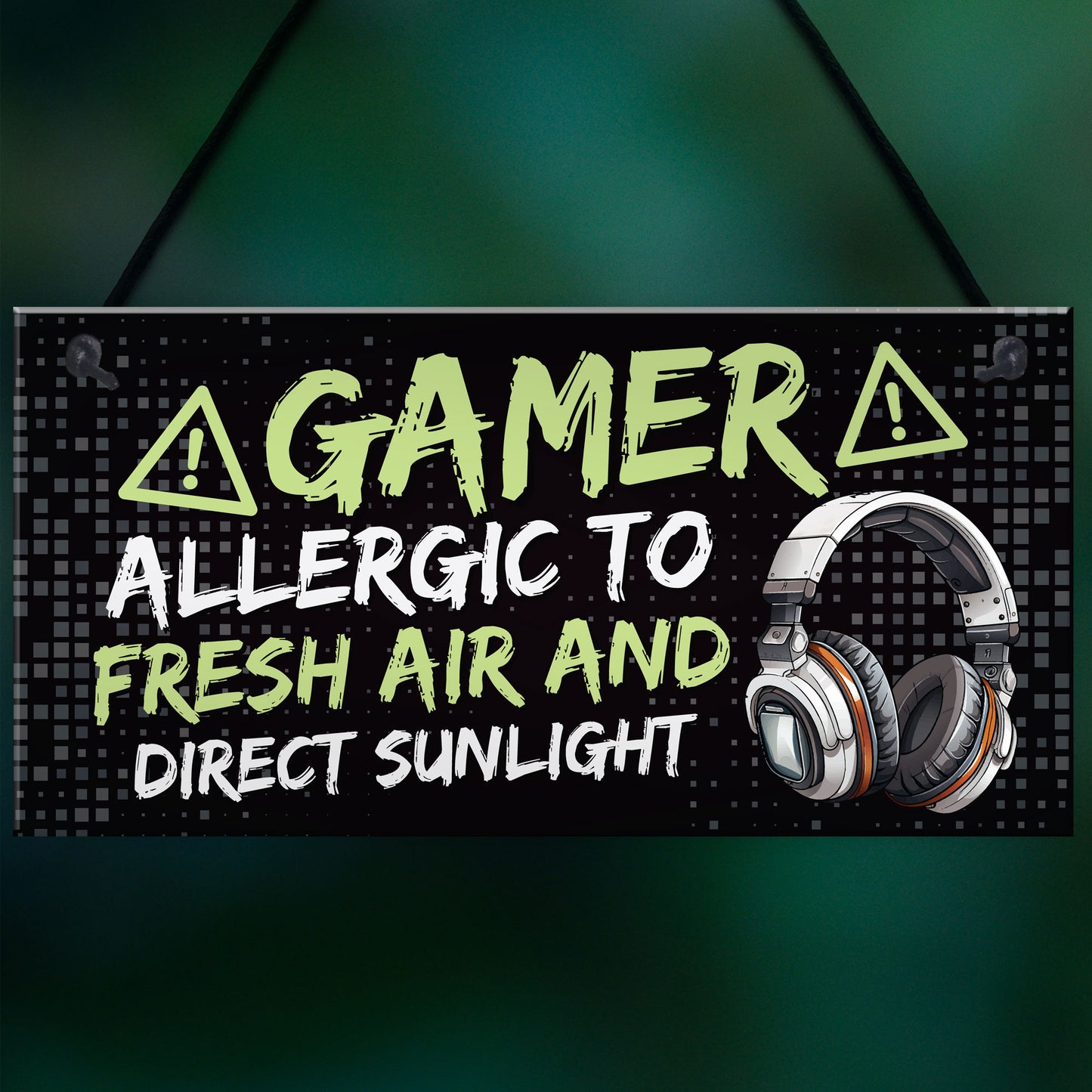 Gamer Sign Games Room Accessories Boys Bedroom Decor Gaming Sign