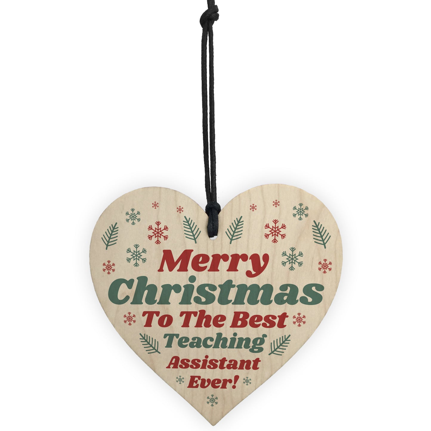 Christmas Gift For Your Teaching Assistant TA Wooden Heart Gift